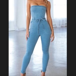 Babyboo Fashion Kaylee Denim Jumpsuit